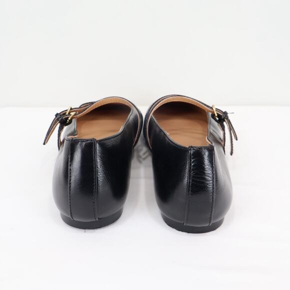 Madewell The Greta Double Strap Ballet Flat True Black Size 8 NWOB - Picture 4 of 9